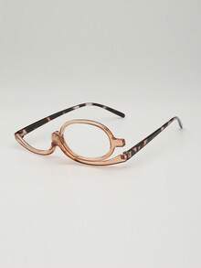 Enlarged Presbyopia Glasses, Rotating Makeup Glasses,Folding Glasses, Cosmetic Universal Glasses,Lightweight Polycarbonate Frames For Presbyopia, Makeup Reading Glasses Magnifying, Eyewear Accessory, Cat-Eye Frames, Durable Eyewear,Women's Multi-Functional Magnifying Mirror & Reading Glasses With Foldable Design