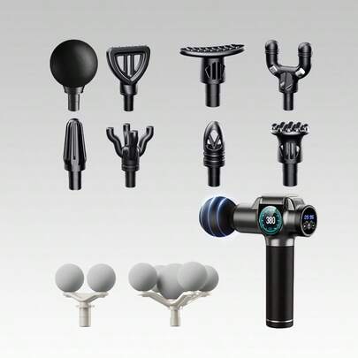 Benbo Massage Gun Accessories, 10 Types Of Massage Heads, To Meet The Massage Needs Of Different Parts Of The Body. Massage Accessories Used In Conjunction With Massage Guns, Plug And Play, Easy To Replace Massage Gun Accessories, Easy To Use, Office, Home, Gym, Christmas, New Year, Thanksgiving