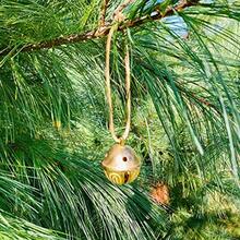 Boxwood And Mum Sleigh Bells For Door Handle Christmas Bells Door Knocker Jingle Bells Door Hanger Christmas Decorations Door Bell Single Brass Bell Door Decorations - 如圖 - 查看 6