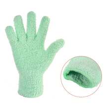 Dusting Cleaning Gloves Microfiber Mittens For Plant Blinds Lamp Window, 1 Pair