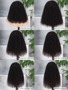 Peluca de cabello humano con frontal de encaje 360 de onda profunda suelta Invisi-Drawstring de Tinashe, sin pegamento, rizado, con densidad del 180% - SNatural - Ver 6