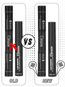 10ml Pegamento y sellador de pestañas, adhesivo y sellador de pestañas individuales, súper fuerte, para extensión de pestañas DIY y removedor de pegamento de pestañas, set de 5ml con cepillo de doble extremo para pestañas y cejas