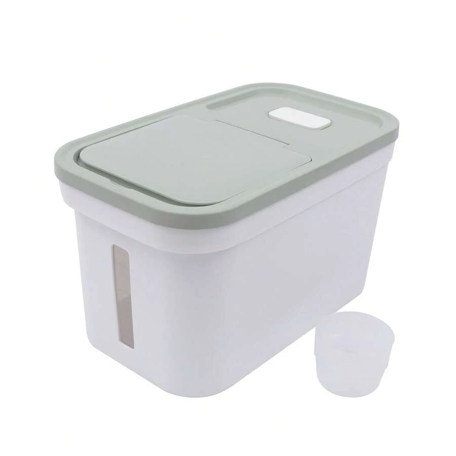 WUPYI2018 Boîtes de rangement pour le riz - Vert et blanc - Voir 1