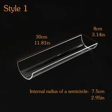 Molde para enrollar pasteles, molde en forma de U para enrollados suizos, molde DIY. Hecho de material acrílico inodoro y de alta calidad. Adecuado para enrollados suizos, enrollados crujientes, crepes, pasteles enrollados, rollos de reina, pinonos. Transparente y fácil de limpiar. Una herramienta ideal para hacer postres enrollados para hornear, cocinas, uso doméstico, proyectos DIY y aplicaciones hoteleras. - Multicolor - Ver 14