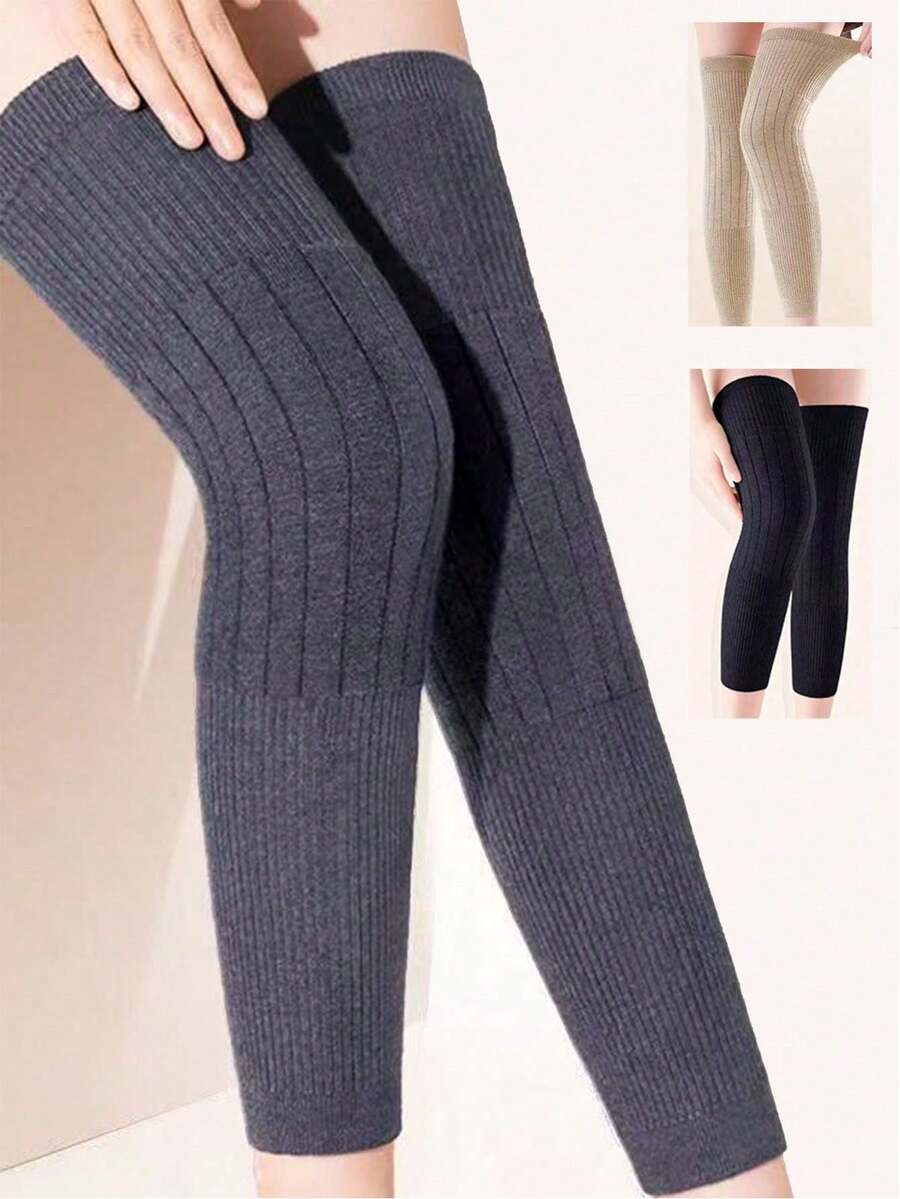 1 Pair Extra Long Knee Warmers, Cold-Proof Leg Warmers For Men And Women, Elderly Arthritis And Cold Legs Protection In Autumn/Winter