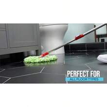 79349 Spin Mop Cleaning System With 3 Microfiber Mop Heads Red/GRAY Red/Black - RedBlack - View 8