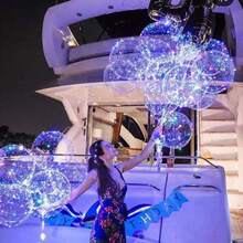 10 Pack LED Glowing Floating Ball Balloons With Warm White & Multicolor, Self-Lit Party Decorations For Weddings, Birthdays, Valentine's Day, Christmas, New Year's Eve - - (Batteries Not Included) - Indoor/ Use, Easy Setup, Magical Floating For Home & Events, Includes LED Strips & Floating Orbs, Perfect For Banquets & Family Celebrations, Balloons For Birthday Party, Birthday Party Decorations, Halloween Balloons, Balloon Letter Box, Happy Birthday Balloons, - 彩色 - 查看 5