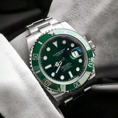 1pc Men's Mechanical Watch, New Luxury Automatic Mechanical Wristwatch, Stainless Steel Casual Waterproof Watch Suitable For Daily Decoration