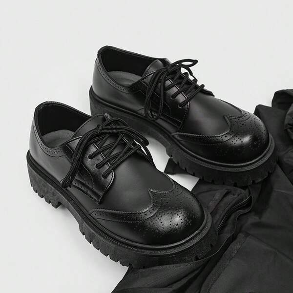 2025 New Autumn Men's Business Formal Black Low-Top Elevator Shoes, Casual British Style Leather Shoes