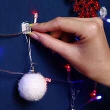 27/54pcs Outdoor String Light Clips, Home Desk Wall Light Line Organizer Clips, Party Event Auxiliary Hanging Hooks, Multi-Function Light Cable Fixers