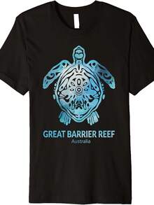 Great Barrier Reef Sea Turtle Ocean Souvenir Pm T-Shirt - 款式14 - 查看 1