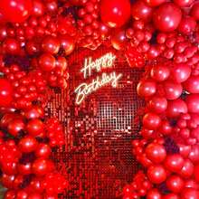 Red Balloon Garland Arch Kit, 5/10/12/18 Inch Matte Red Thick Latex Balloons For Graduation Wedding Independence Day Valentine's Day Memorial Day Christmas Engagement Anniversary Birthday Graduation Gender Revealing Baptism New Year Party Decorations