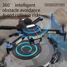 Drone Quadcopter, 720P HD Camera Light Flow Fixed Height Hover, One Button Lifting, Entry-Level Folding Remote Control Dron Toy– Ideal Gift For Christmas, Halloween, And Thanksgiving.Thanksgiving. - Rojo - Ver 4