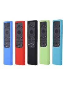 1个太阳能遥控器硅胶保护套，全覆盖，带腐蚀图案，兼容BN59-01385、BN5-01386/01358D，厨房装饰，家居用品，母亲节礼物，卧室装饰，花园，厨房装饰，夏季，海滩，旅行必备，房间装饰，软萌，毕业季礼物 - 彩色 - 查看 1