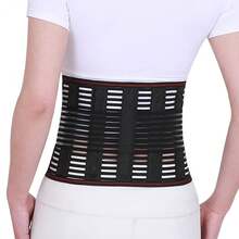 背部支撑腰部支撑带，腰部支撑带 5 块钢板，透气网状背部支撑，男女适用健身房配件 Fajas Lumbares - 彩色 - 查看 13