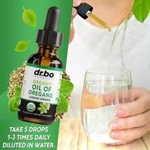 DR. BO Organic Oregano Oil Drops – USDA Certified Organic Liquid Drops, Contains Extra Virgin Olive Oil And Tocopherols – Herbal Vegetarian Formula, 6-Month Supply – 1 Fluid Ounce - 1 chai - Xem 8