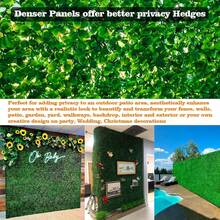 1/10 Pieces Of 25X25cm Artificial Milan Lawn, Eucalyptus Green Plant Background Wall, Simulated Plastic Plant Carpet, Home And Wedding Decoration