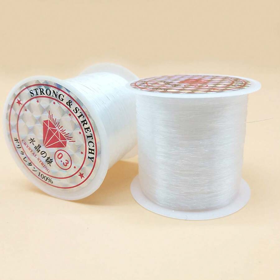 20/50m Roll Elastic String 0.8mm For DIY Bracelets Necklace Beading Jewelry Making Crystal Thread Party Balloon Cord Decorations