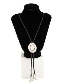 1pc Western Cowgirl Style Adjustable Necklace With Hat & Boot Pendant, Suitable For Women's Daily And Party Wear, Autumn/Winter Women's Jewelry, Women's Accessories, Valentine's Day Gift, Gift For Girlfriend, Gift For Mom, Gift For Her