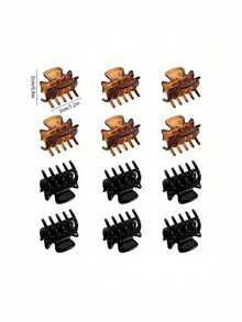 20 piezas de mini pinzas de plástico para el cabello, pinzas de belleza pequeñas y sencillas, para flequillo y diseño de peinado, regalos, viajes, regalos para mujeres, accesorios para el cabello, rellenos de calcetines