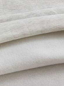 Áo nỉ trùm đầu dệt kim màu xám thêu chữ dáng rộng thoải mái cho nam, thích hợp mặc hàng ngày, áo hoodie dài tay màu xám nhạt cổ điển khi đi chơi, dành tặng bạn bè, chồng, quà tặng bạn trai, trường học, trở lại trường - Màu Xám nhạt - Xem 6