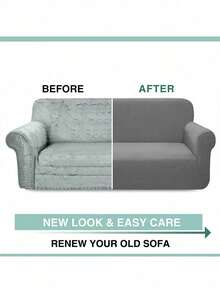 1 tấm bọc ghế sofa co giãn bằng cao su latex màu trơn, kiểu dáng hiện đại, dùng được cả bốn mùa, phủ kín toàn bộ ghế sofa, thân thiện với thú cưng, có thể giặt máy, trang trí nhà cửa thân thiện với thú cưng, phù hợp cho ghế đơn, ghế đôi, ghế ba, ghế bốn chỗ. - trắng - Xem 6