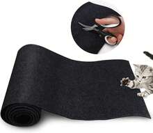78.7"X15.8" Cat Scratch Mat, Replacement For Cat Scratching Post Or Pad, DIY Cat Tree Shelf, Decorative Cat Tower, Couch Furniture Or Wall Protector (Black) - 黑色 - 查看 7