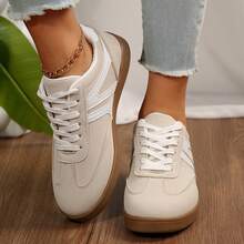 Spring Autumn Womens Shoes Modern Casual Sporty Colorblock Patchwork Upper German Training Sneakers Tennis Shoes Sneakers Outdoor Office Work Walking Travel Sport - Màu be - Xem 6