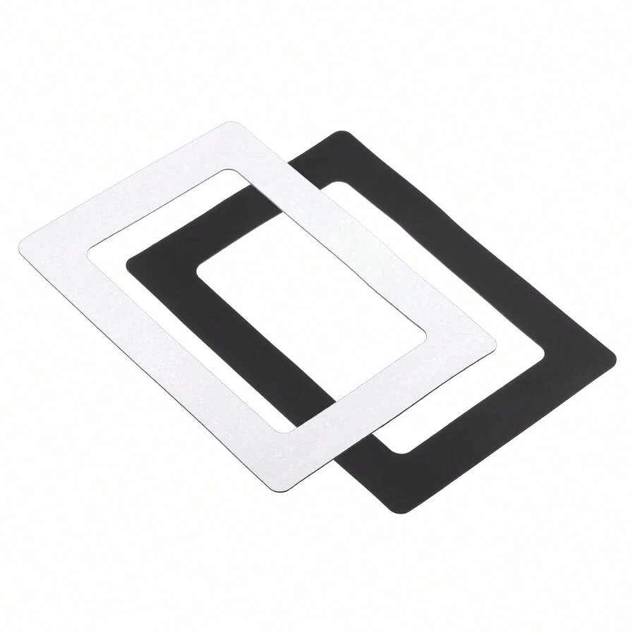Magnetic Picture Frame, 2 Pack Magnetic Photo Frame Picture Holder Holds Photos For Refrigerator Metal Home Office - White - View 1
