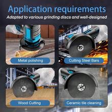 Cordless Mini Angle Grinder Kit With 2*12V Lithium Batteries (2000mAh), 4 Saw Blades, 19500 RPM, Cut Off Tool For Metal, Wood, Tile, Home & Pro Use