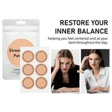 2 Packs/Stress Relief Patches, 30 Patches Per Pack. Keep Calm, Peaceful, And In Control. Reduce Stress, Promote Emotional Balance, And Achieve Deep Relaxation. Contains Calming Herbs, Lychee Fruit Extract, Coptis Root Extract, Tea Leaf Extract, GABA And Other Natural Ingredients. A Christmas And New Year's Gift. - 杏色 - 查看 7
