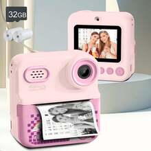 Kid Camera,Instant Print Camera With 2 Rolls Of Printer Paper, 1080P Digital Camera Toys For 3-12 Years With Christmas And Birthday Gifts For Girls And Boys 3 4 5 6 7 8 9 10 11 12 Years Old. Halloween, Christmas, Thanksgiving Day