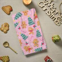 2/4/48 piezas Paños de cocina vintage navideños - Ultra suaves y absorbentes de poliéster con diseños de árboles de Navidad, hombres de jengibre, bastones de caramelo y letras - Perfectos para decoración navideña, regalos de Año Nuevo, decoración de cocina y decoración de fiestas