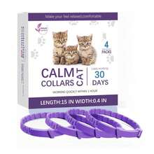 Pet Calm Collar Cat Pet Calm Anxiety Relief Collar - Purple - View 1