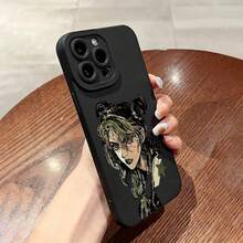 Funda de Teléfono Suave Angel Eyes con Patrón de  de Anime Impresión UV Cubierta Mate de Teléfono Protección Completa de 360 Grados para iPhone 11 12 13 14 Pro Max 15 XR X/XS 7 8 Plus SE Mini para Smartphone - Azul Klein - Ver 4