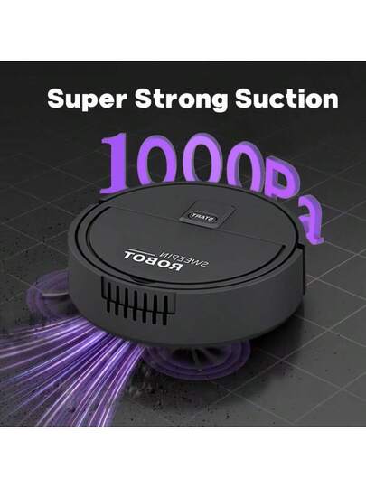 Slimme Cleaning Robot, Slim Low Noise Battery Powered (Strong Suction) 60 Minute Runtime Pet Hair Hard Floors) Automatic Directional Cleaning, Includes Remover Accessory, Sweeping Stofzuiger Equipped Mop Self Emptying Robot Vacuum,