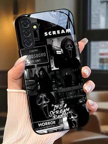 Glass Texture Masked Man Phone Case. Suitable For IPhone 17, 16, 15, 14, 13, 12, 11, Pro Max Plus, And Galaxy 25/24/23/22/21/ULTRA/PLUS/FE/Able-Pri71/56/55/54/53/52/36/35/34/26/25/23/16/15/14/13/06. Tailor-Made Phone Case For Fashionable Perfection. - 彩色 - 查看 2