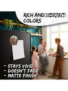 1pc 2D City Landscape Refrigerator Magnet - Suitable As Holiday Gift For Friends, Multiple Acrylic And Rubber Soft Magnets Fit For Metal Doors, Fridges, Storage Cabinets - Creative Home Decor Gift For Travel Lovers, New Year, Graduation, Anniversary, Christmas, Thanksgiving - Multicolor - View 10