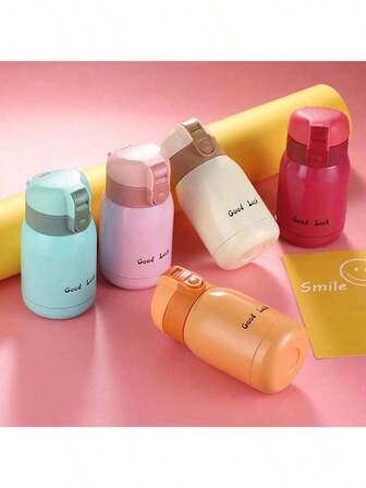 1 pieza, Taza de vacío mini afortunada de 200ml, Botella de vacío de acero inoxidable, Taza de café, Botella de aislamiento para viajes, Botella de agua de aislamiento de acero inoxidable, Taza de aislamiento para viajes, Bebidas frías y calientes, Bebidas de verano e invierno, Regalo