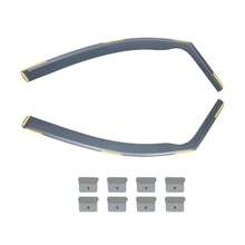For VW Caddy MK3 & MK4 2004-2020 2 Door Van Wind Deflectors 2pcs Tinted + Clips - Default - View 8