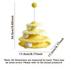 New Cat Turntable Ball Cat Self-Entertainment Toy, Cat Teaser Toy, Pet Supplies - Multicolor - View 2