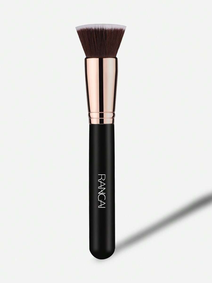 1/2英寸平头歌舞伎化妆刷，高品质刷子，适用于液体、膏状和粉状产品 - 可用于点涂、晕染和打造无瑕妆容，粉底刷、遮瑕刷、腮红刷、修容刷、古铜粉刷、散粉刷、底妆刷、腮红刷 - 彩色 - 查看 1