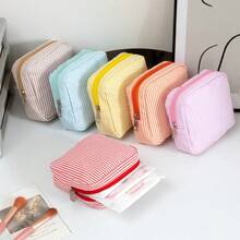 個性化刺繡衛生棉收納袋 化妝包 可客製姓名盥洗用品收納袋 旅行化妝品收納袋 輕量收納袋 - 彩色 - 查看 3