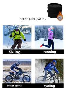 1 Stück/2 Stück/3 Stück Set dicke, thermisch gefütterte, warme und dehnbare Fahrrad-Schals - windundurchlässiger und kälteresistenter Doppellagenschal für Outdoor-Laufen, Skifahren, Damen warme Gesichtsmaske & Halswärmer, geeignet für Outdoor-Wintersport - Verschiedenfarbig - Übersicht 3