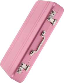 EXCEART Maletín Tarjetero Metálico Para Tarjetas De Presentación Con Cierre  Y Organizador De Escritorio Compacto Para Oficina Y Negocios - 1 - Ver 1