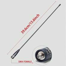 2pcs - Baofeng NA-771 Dual Band Antenna, 144/430MHz, SMA Female Connector, Compatible With BF-UV5R BF-UV82 F8HP, Battery Not Included