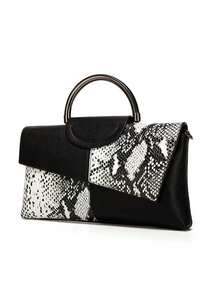 Luxury PU Leather Crossbody Bag, Fashionable Versatile Women's Handbag, Personalized Chic Crocodile Pattern Clutch - Black - View 6