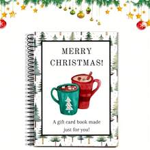 Sách quà tặng Giáng sinh, Sách quà tặng chào đón Giáng sinh, Sách quà tặng năm mới, Bìa lò xo, Quà tặng cho gia đình, bạn bè, bạn học, Sách thiệp Giáng sinh, Sách tham khảo quà tặng - Mảnh duy nhất - Xem 12