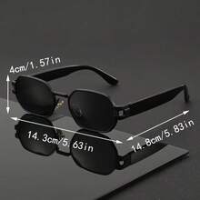 Botas Retro Y2K Fashion Glasses For Men And Women - Black Rectangular Frame, Gold Decoration, Fashionable PC Lenses, Suitable For Holidays, Back To School, And Casual Wear, Daily Glasses, Fashion Glasses, Durable Glasses, Fashion Glasses, Fashion Buyers, Back To School, Retro Aesthetics, High-Quality Lenses, Fashion Glasses, Fashion Enthusiasts - C1 - View 5