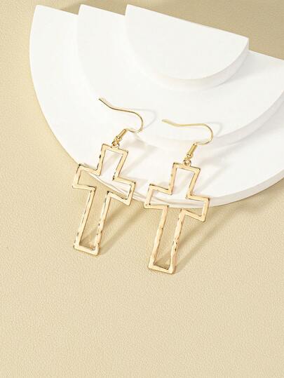 زوج من أقراط الصليب العصرية متعددة الاستخدامات